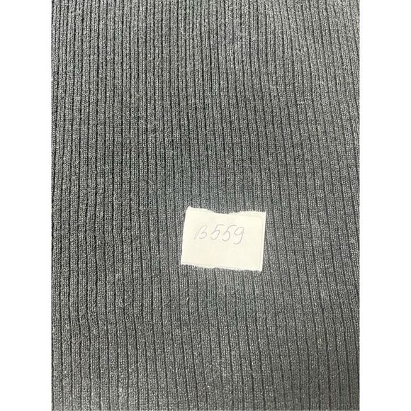 AB Studio Silk Print Trim 3/4 Sleeve Black White Sweater Size 3XL - Picture 11 of 11